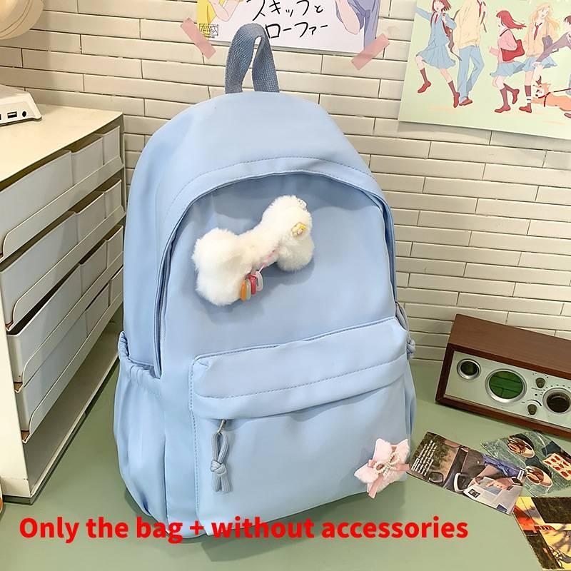 Backpack Designed Minimally With Solid Color Design For Travel And School Use