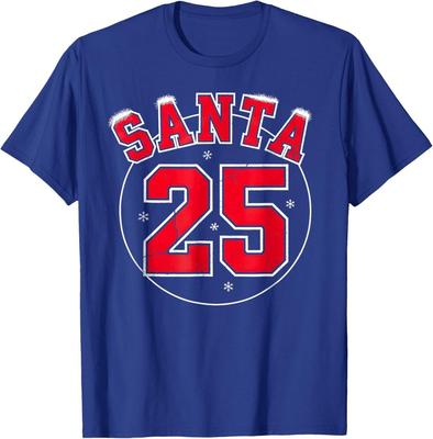 Santa Claus Squad 25 College Sports Team Xmas Christmas Tees T-Shirt