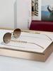 Damskie metalowe owalne okulary przeciwsłoneczne GG1922SA – Stylowa ochrona UV