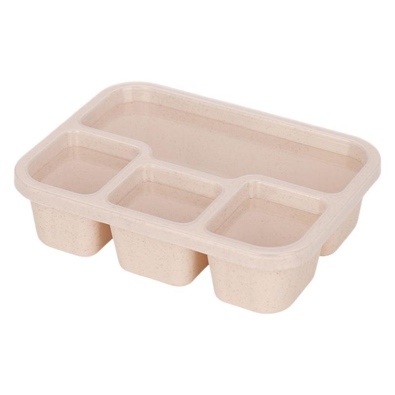 Rectangular Food-Sealed Compartmentalised Lunchbox for Students and Office Workers