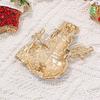 Korean Style Enamel Rhinestone Brooches Clothes Accessories Snowman Brooch Christmas Brooch  Daily