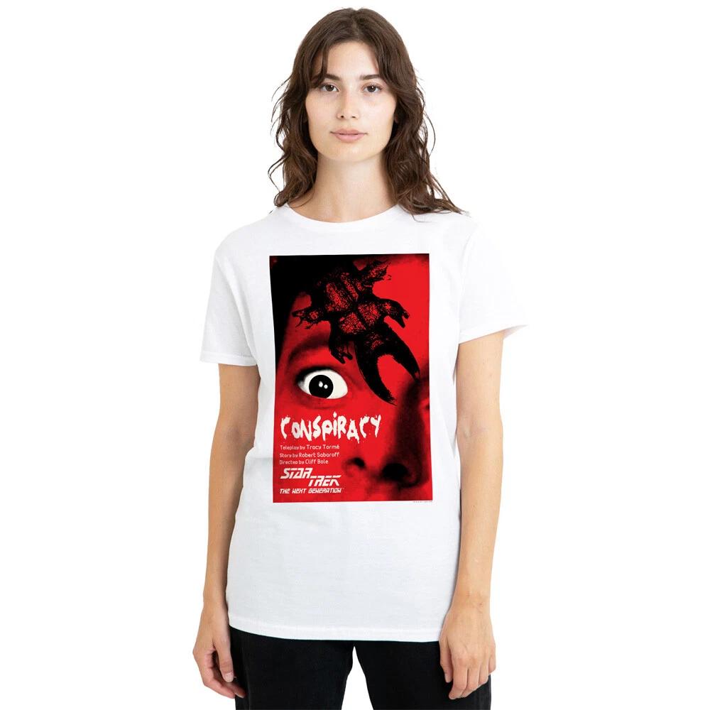 Star Trek TNG Season 1 Episode 25 Ladies T-Shirt S-2XL, White 4XL