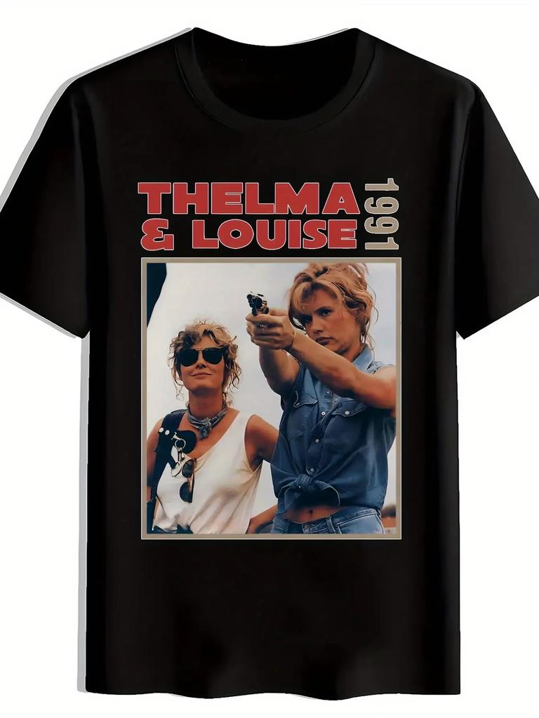 Vintage Thelma Louise Movie Graphic T Shirt Womens Unisex Cotton Tee Casual Summer Oversized ONeck Novelty Top Streetwear