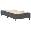 VidaXL Lit à ressorts Box Gris foncé 90x200 cm Tissu en velours côtelé 3337388