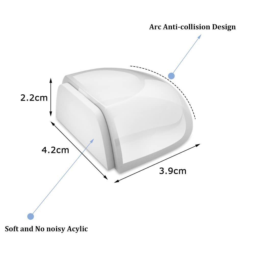1/2Pcs Door Stopper Punch-free Transparent Self Adhesive Door Holder Door Stop For Home Protect Walls And Furniture Accessories