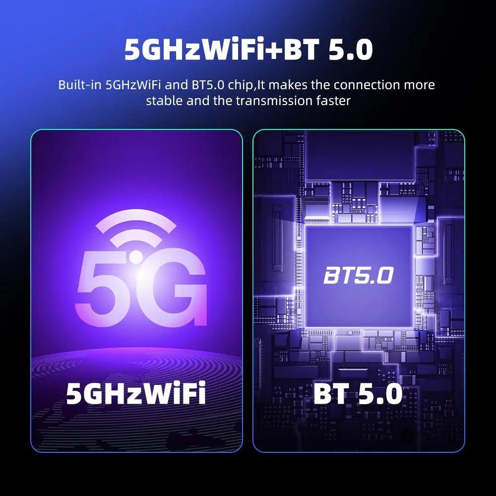 Mini 2 in1 Wireless Carplay Adapter for Android iPhone Auto Wired to Wireless AI Box Car Intelligent Systems with Wired CarPlay