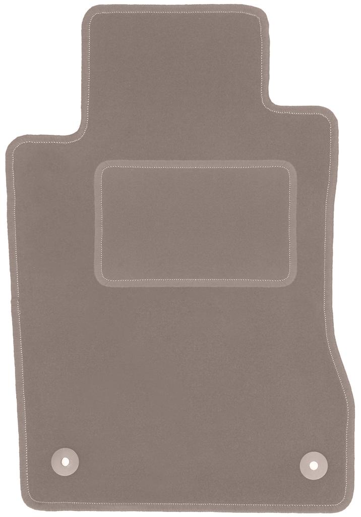 Beige driver's mat for: Mercedes E W211 sedan, station wagon (2002-2009)