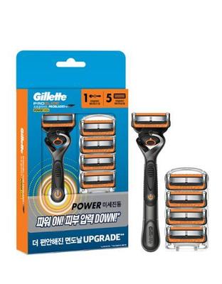 Proglide Power-Griff + 5 Klingen
