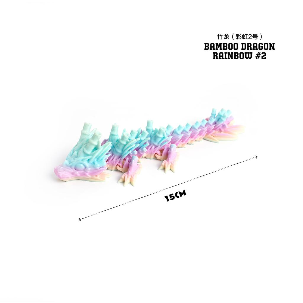 3D Printed Dragon Toys Colorful 3D Flexible Articulated Dragon Toy for Home Desk Decoration Stress Relief Toy for Kids & Adult