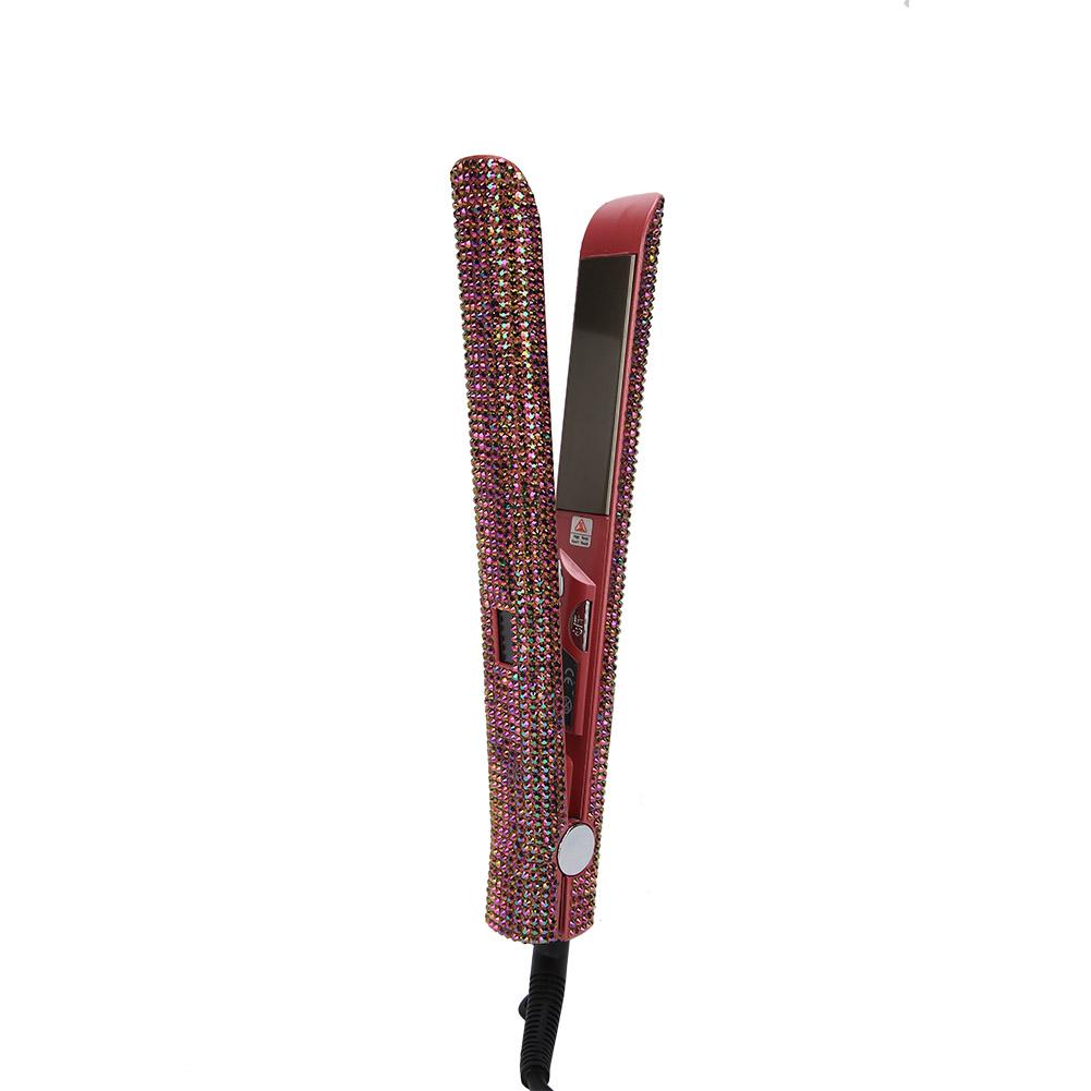 

Электрический выпрямитель для волос, щипцы для завивки, утюжок для волос, парикмахерские инструменты для укладки с ЖК-дисплеем US PLUG