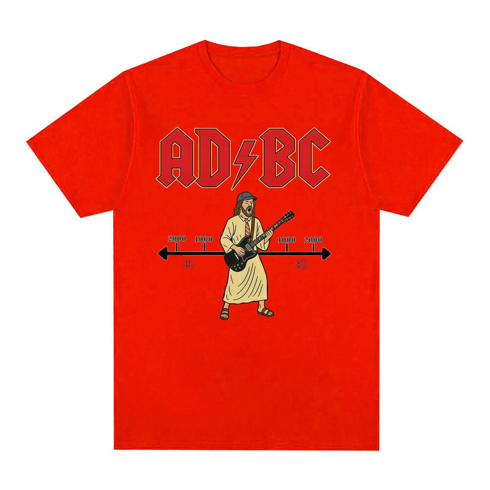 ADBC Jesus Funny Rock Meme mens shirt Vintage ONeck Short Sleeve Harajuku womens summer fashion oversized Tshirt 1 sold