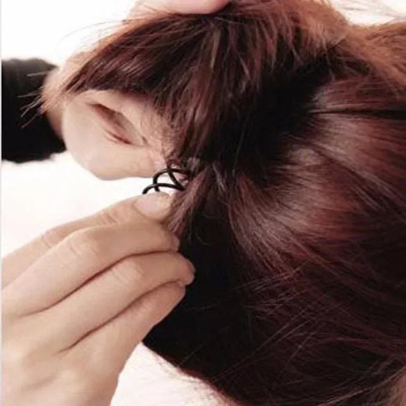 10 Stück Einfache Spiralförmige Haarspange Fixierter Lockenwickler für Brautkopfschmuck Frisurwerkzeug Mädchen Minimalistisch Personalisierte Styling-Accessoires