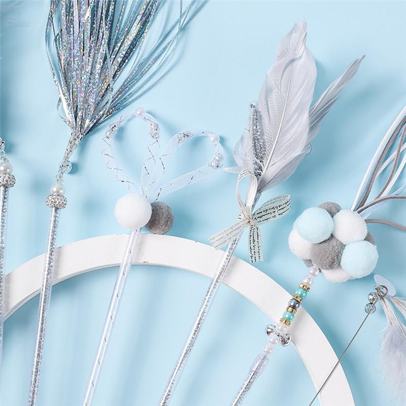 Good-Pet Cat Cat Teasing Stick Fairy Tale Cat Stick Ribbon Bite Cat Stick Bell Set Cat
