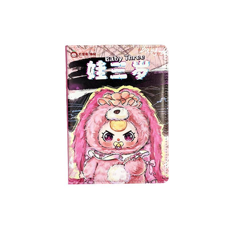 

Клейкий кролик Кожа Джипу Бенва Трехлетний А5 Цветной блокнот Подлинный Прилив Игровой Мультяшный Корковый блокнот