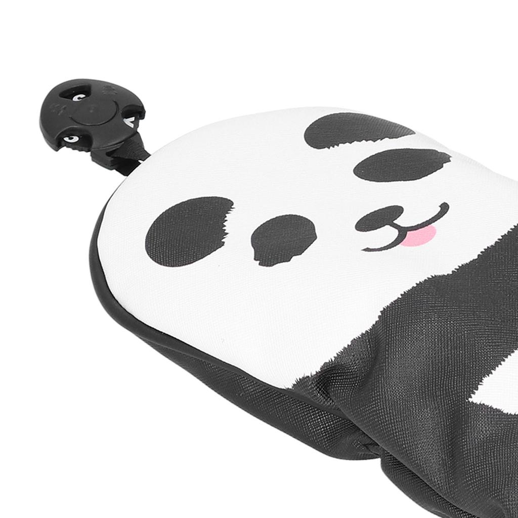 PU Leather Golf Wood Head Covers Waterproof Cartoon Thicken Plush No. 3 Golf Club Headcover
