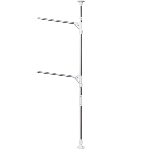 IRIS OHYAMA YM-260 Indoor/Bathroom Tension Clothes Dryer, Adjustable Height, Rust-Resistant, Foldable, 65cm Wide