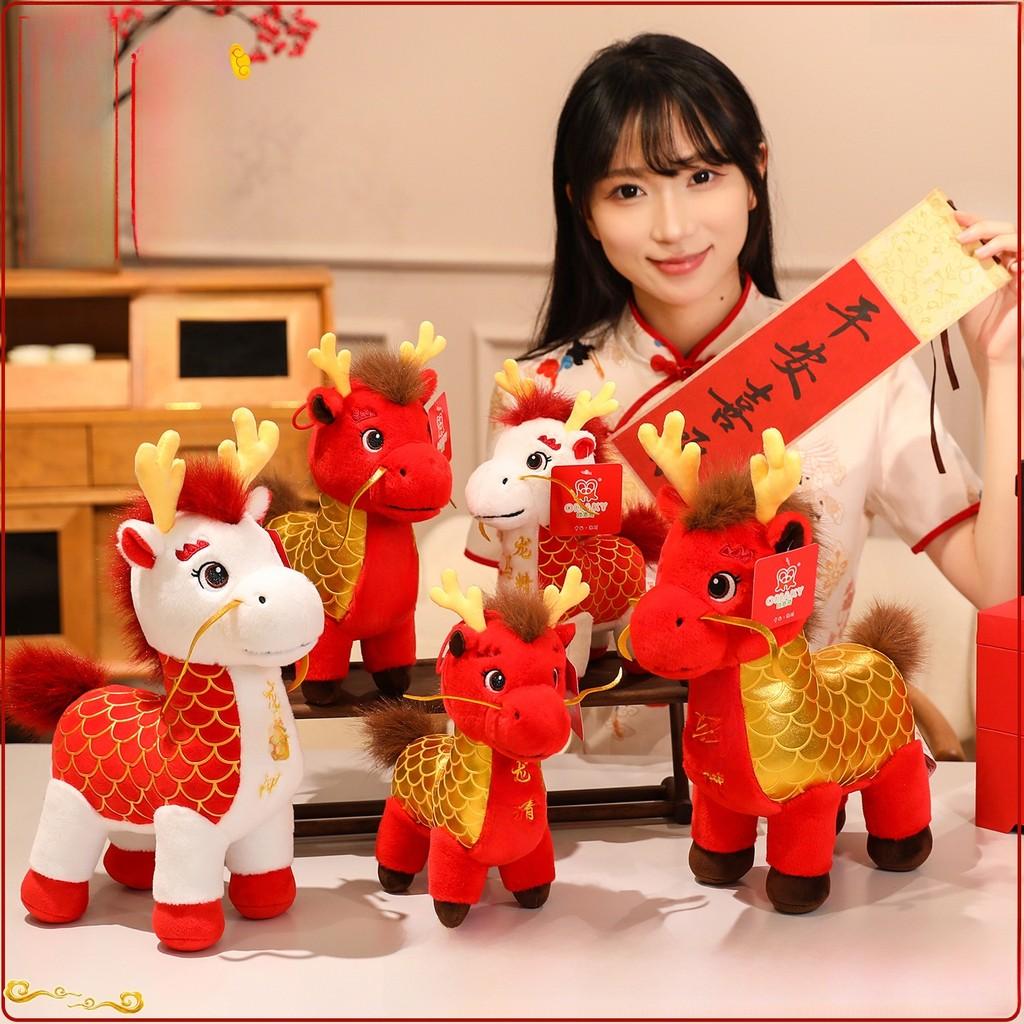 Plush Pony Animal Figurine With Pp Cotton Filling For Home Decor And Gift Giving