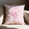 Pink Bookish Book Lover Pillowcases Bedroom Living Room Sofa Home Decor Polyester Cushion Cover with Zipper
