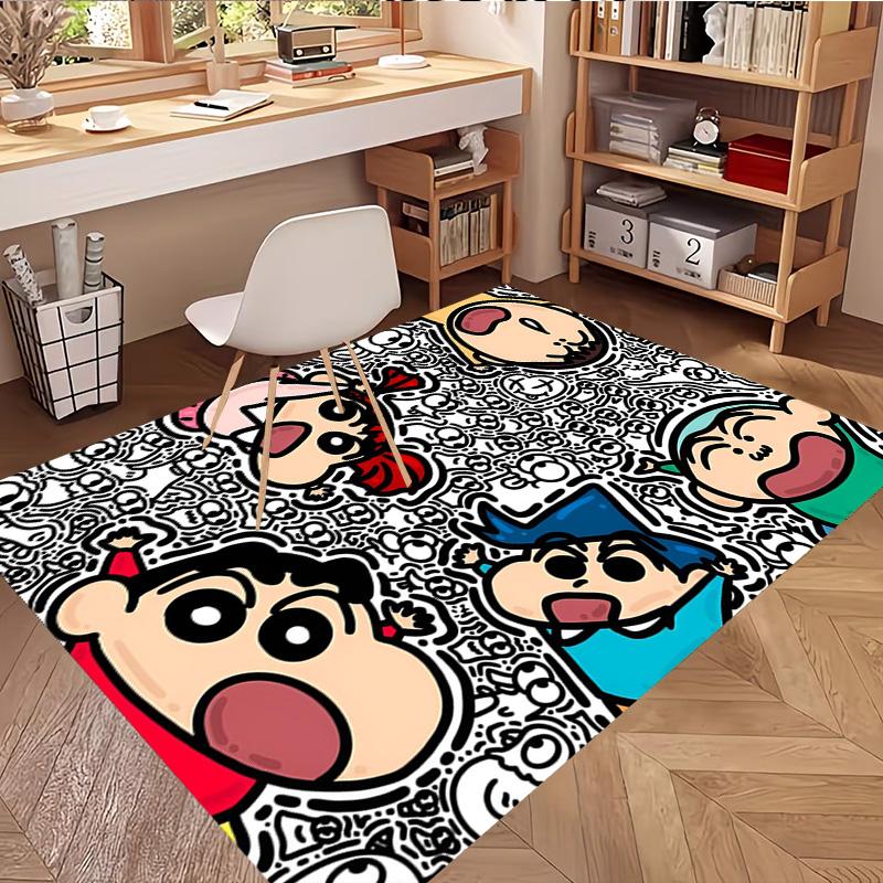 Cartoon comics Print Rug, Washable Floor Carpet, For Entryway Dorm Laundry Room Office Study, Home Decor Birthday Christmas Gift