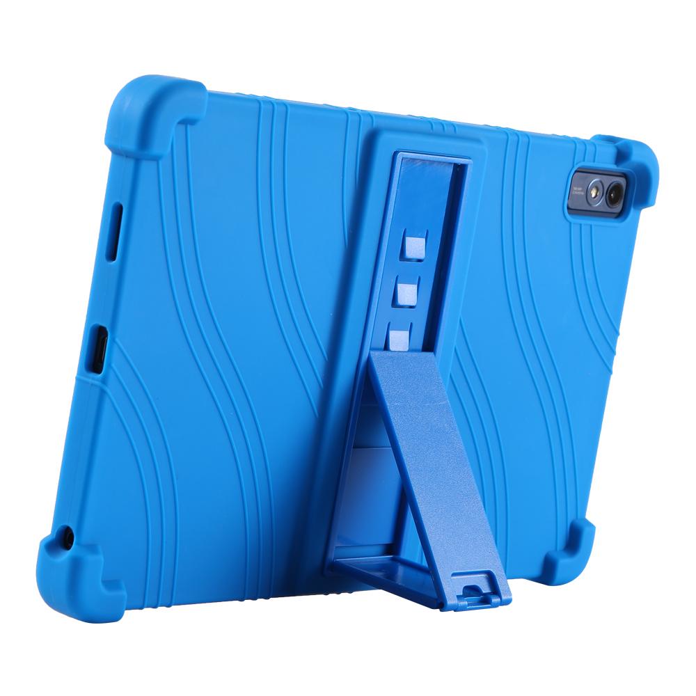 For Lenovo Tab M10 5G Silicone Protective Case Folding Kickstand Tablet Anti-drop Cover