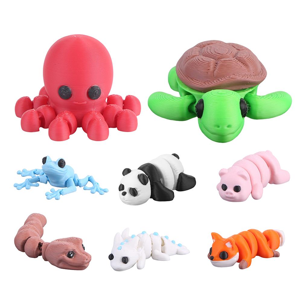 

8/16pcs 3D Printed Mini Animals Cute Small Animal Figures Animal Figurines for Kids Birthday Gifts for Boys Girls