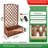Anti-corrosion Wooden Trellis & Planter Box for Balcony Gardens