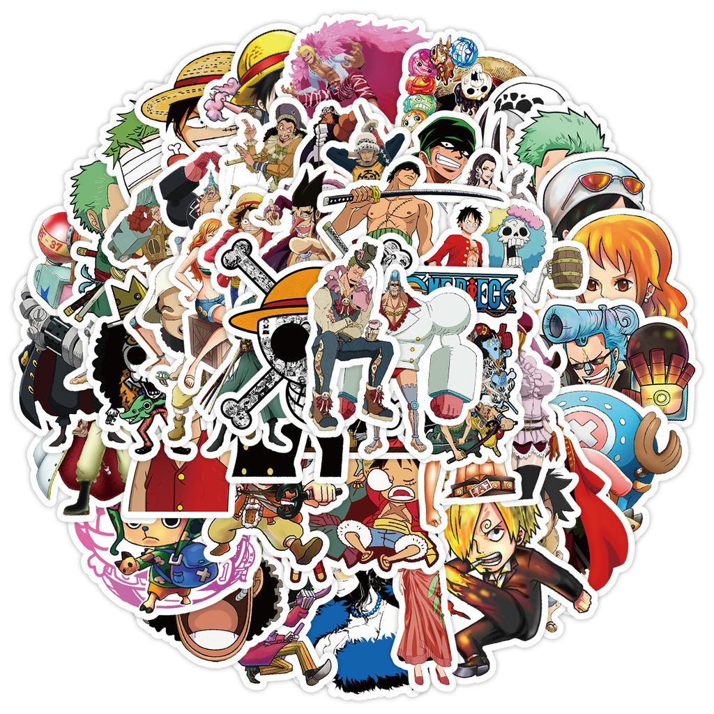 50 One Piece Graffiti Stickers Car Mobile Phone Suitcase Decoration Stickers Waterproof Creative Notebook Handbook Stickers
