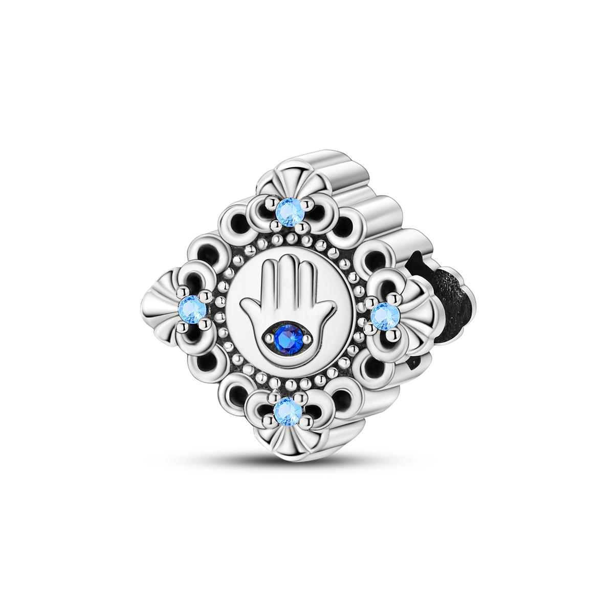 

Copper Plated Beads Moon Evil Eye Luminous Firefly Charms Fit Original Bangle Bracelet Charm Pendants Fine Jewelry Gift