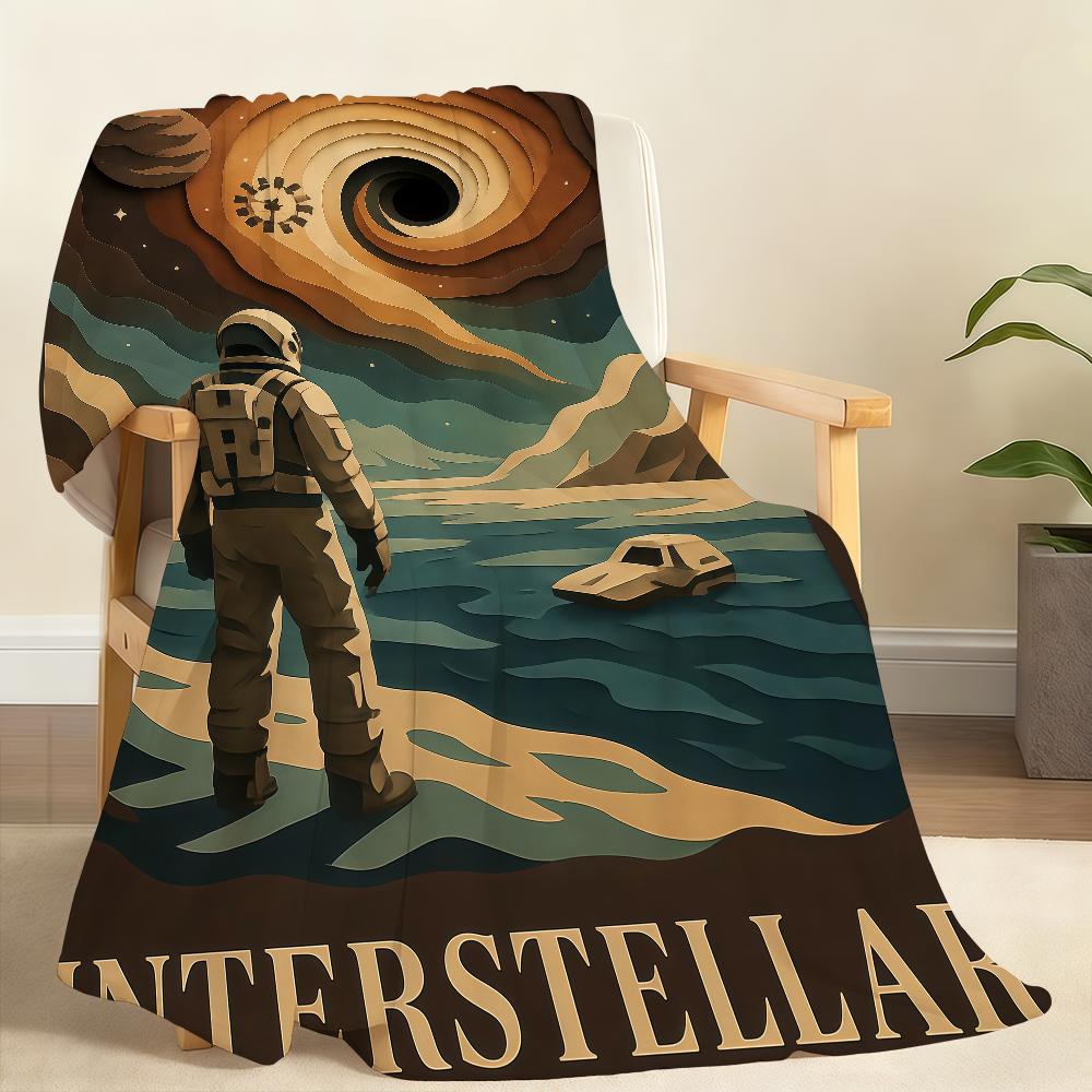 Classic I-Interstellar Blanket Soft Throw Blanket for Home Bedroom Bed Sofa Picnic Travel Office Rest Cover Blanket Gift