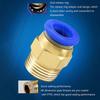 1Pc Pneumatic Air Connector Fitting Pc 4/6/8/10/12/14/16Mm Thread 1/4" 1/8" 3/8" 1/2" 3/4"Hose Fittings Pipe Quick Connectors