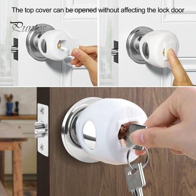 4 Pcs Door Handle Protective Covers Easy Installation Baby Safety Door Lock Childproof Door Knob Handle Cushions Door Handle Protector
