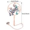 Chinese Style Calligraphy Painting Bookmark Group Fan Book Clip Pagination Mark Metal Tassel Stationery School Office Supplies