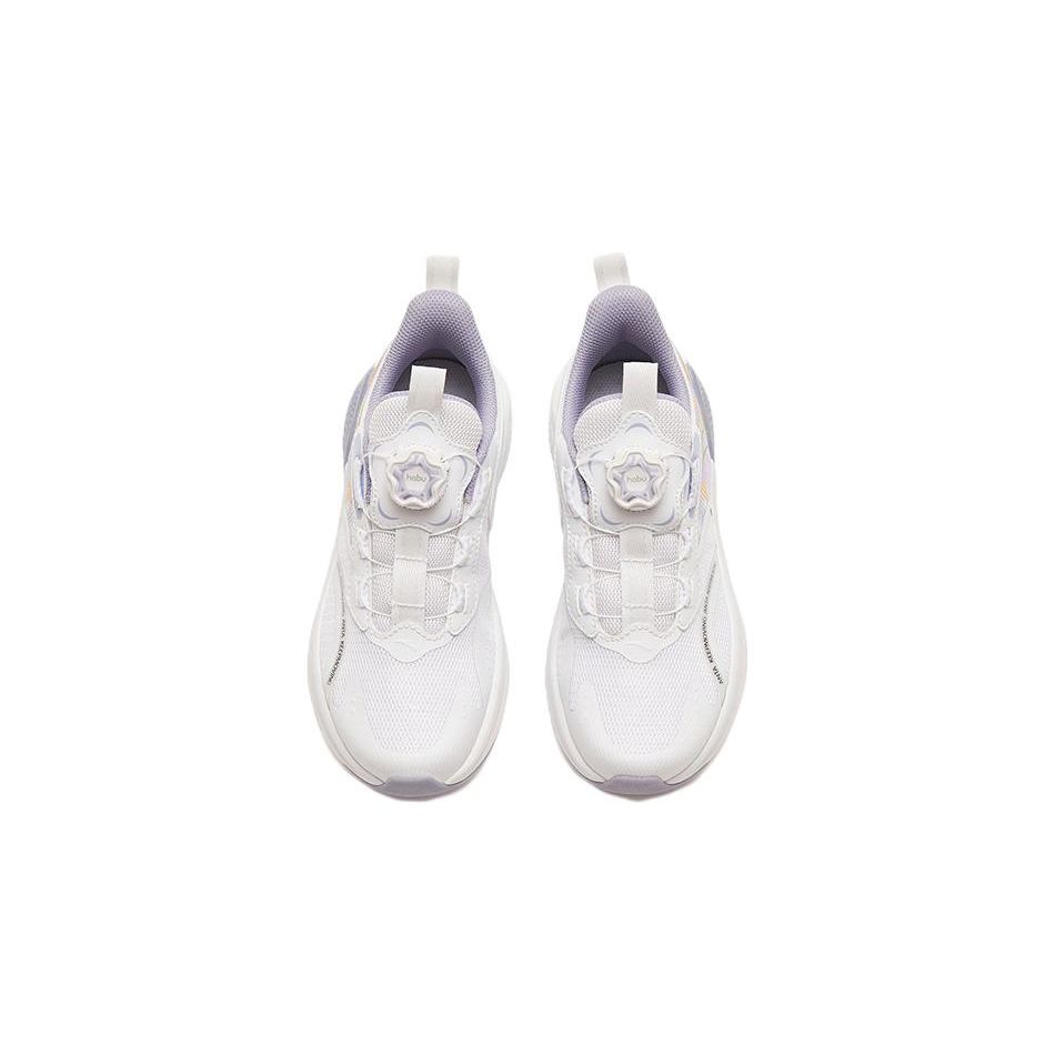 Anta Kids Lightweight Shock Absorbing Low Top Running Shoes Kids sneaker White Purple A322315530H-1