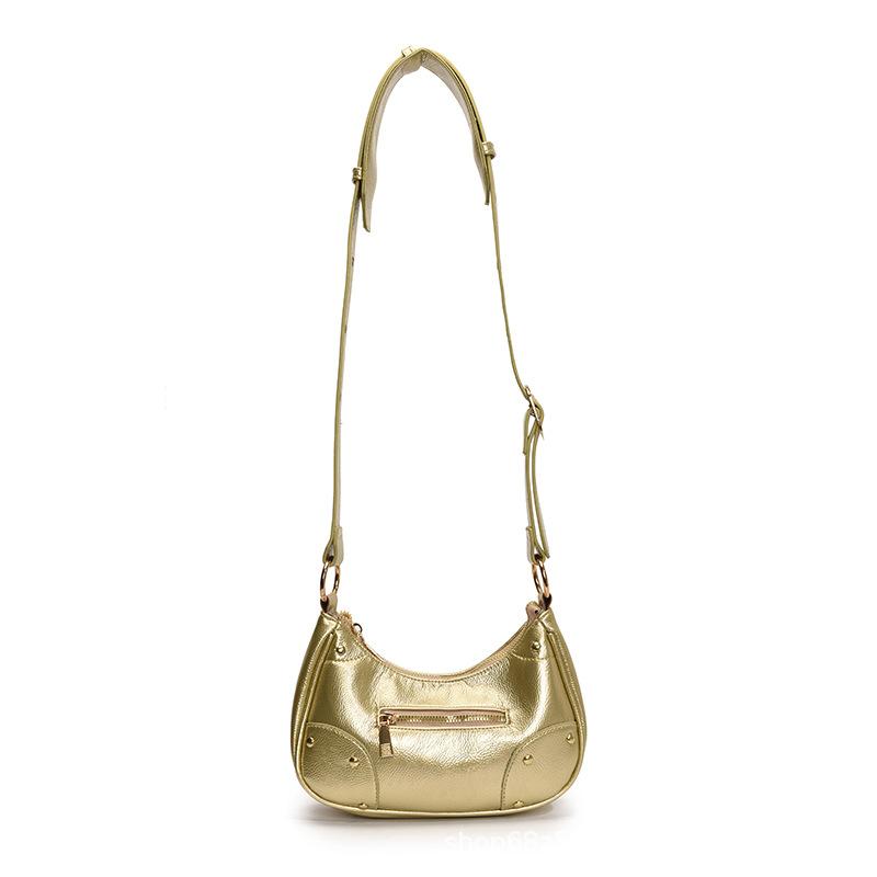 Cross-level retro high-end messenger bag women's 2025 summer new trendy fashion niche splicing design shoulder bag