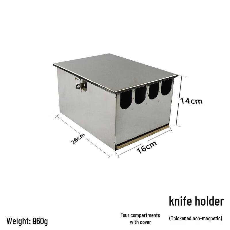 Maidekai Commercial Stainless Steel Knife Block