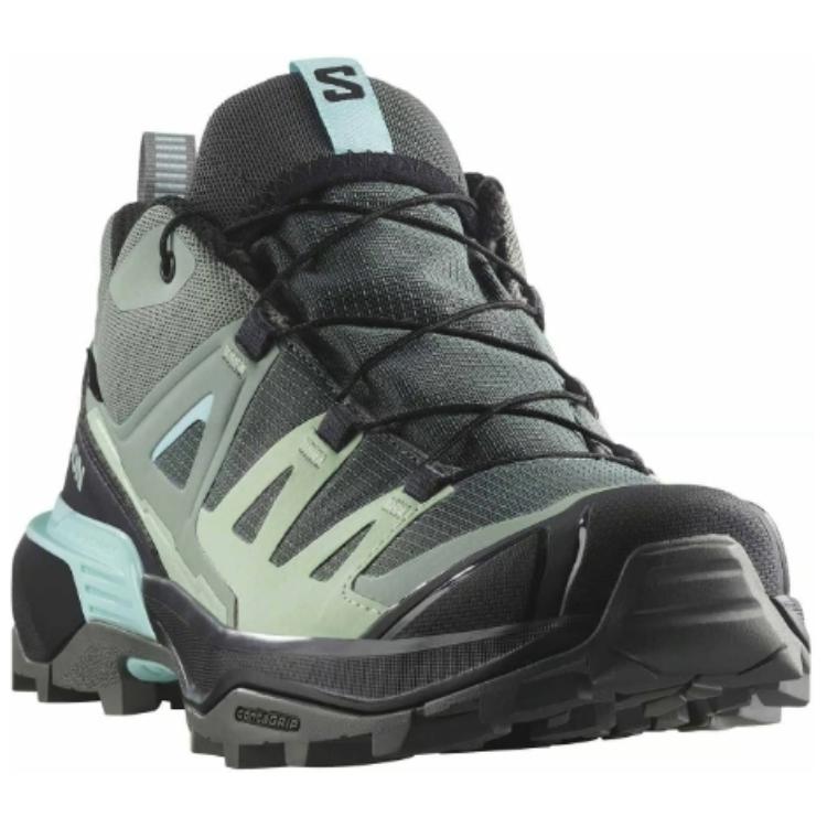 SALOMON X ULTRA 360 Slip Resistant Abrasion Resistant Low top Mountaineering Shoes Women's Green Gray L47742500