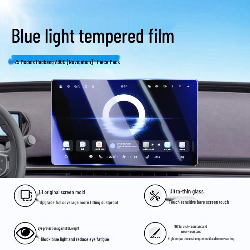 Haopai A800 Tempered Film: Protective Screen & Interior Trim for 25 Models