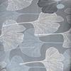 Armchair Cover Grey Leaves Patterns Elastic [22Ew8]