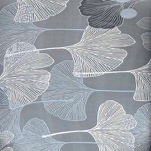 Armchair Cover Grey Leaves Patterns Elastic [22Ew8]