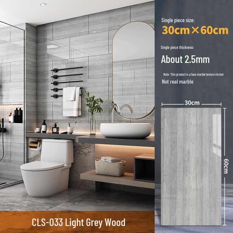 Wasserdichter Marmor Fliesenaufkleber: Selbstkleidende, schimmelresistente PVC-Wandverkleidung für Küchen & Bäder