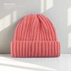 Large Size Face Slim Hat for Women Autumn and Winter Solid Color Thick Knitted Hat  Cold Proof and Versatile Ear Protecting Wool Hat for Men