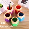 1 pencil-shaped pen holder (easy to carry out and use) colored pencil holder, pencil creative cartoon stationery holder