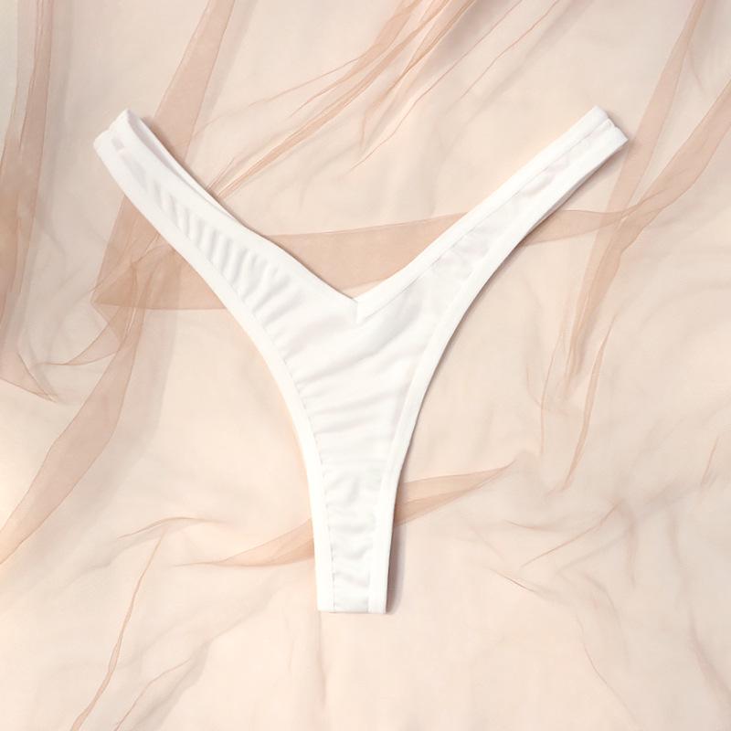 T1885 Women's Sexy Low-Rise Antibacterial Cotton Thong Panties - New 2022 European & American Triangle Design