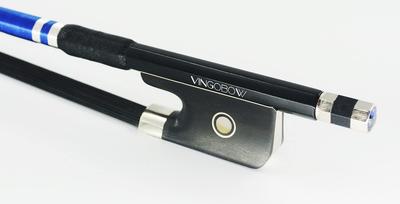 VINGOBOW קשת צ'לו מסיבי פחמן שיער שחור [ייחודי]