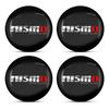 4Pcs Car Wheel Center Hub Cap 56mm Emblem Decal Wheel Sticker For Nissan Nismo Almera Tiida Juke Teana Qashqai 350Z 370Z GTR