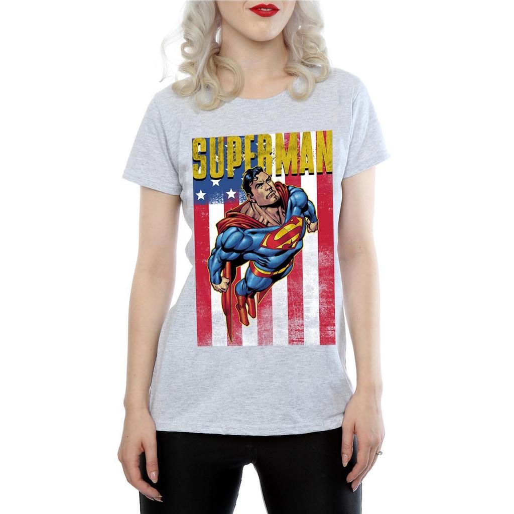 DC Comics Womens/Ladies Superman Flight Cotton T-Shirt
