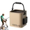Fishing Bucket Foldable Fish Bait Bucket Multifunctional Waterproof Water Bucket Portable for Hiking Camping BBQ Beach Fishing