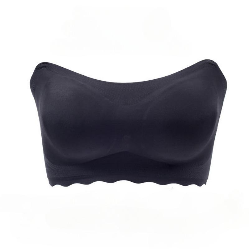 Strapless Bra Plus Size Push-up Non-slip Underwear for Large Breasts Thin Tube Top Chest Wrap Invisible Breast Stickers