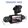 3.0″ IPS 360° Dash Camera HD 1080P 4Lens Driving Recorder with 32G Card for Loop Video Recording 24h Park Monitor GPS Navigation