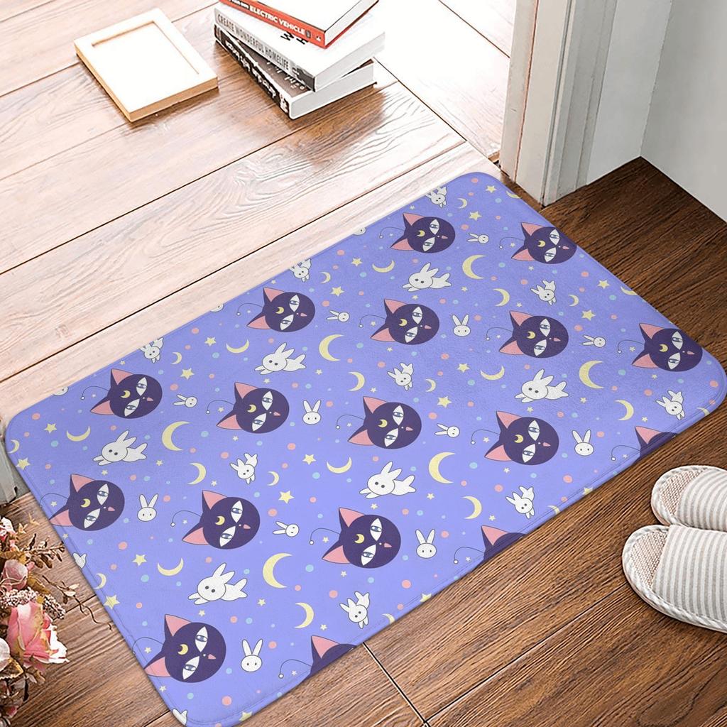 Anime Sailors Moons Doormat Anti-Slip Entrance Bathroom Kitchen Floor Door Mat Garage Rug Carpet Footpad